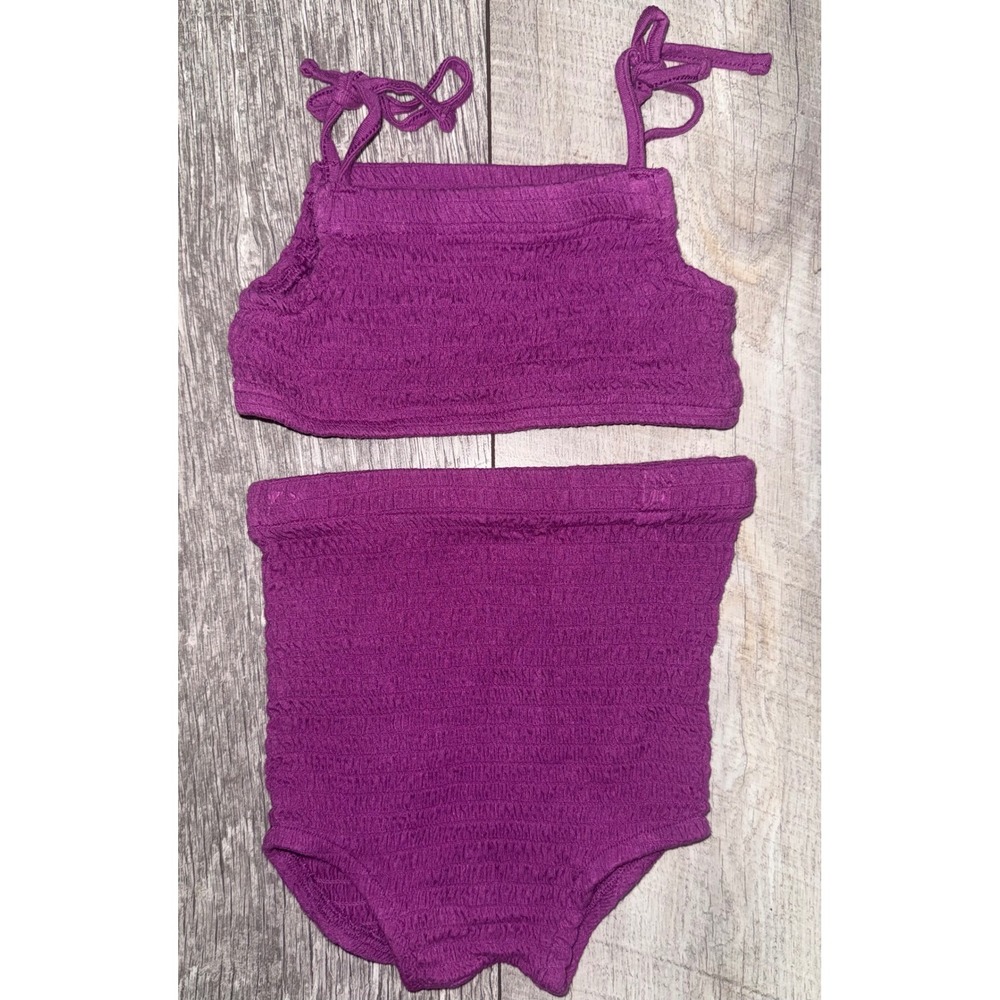 Kate Quinn Purple Sunsuit Smocked Two Piece Set 18-24M